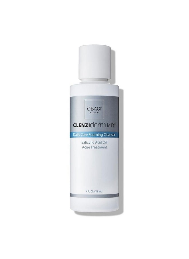 Obagi Medical Obagi CLENZIderm M.D. Daily Care Foaming Acne Cleanser - Acne Treatment with 2% Salicylic Acid (BHA) - 4 oz  - Image 1