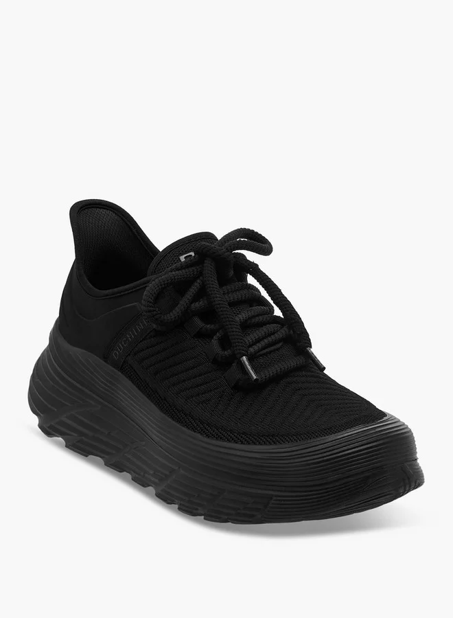 DUCHINI Men's Panelled Lace-Up Sneakers