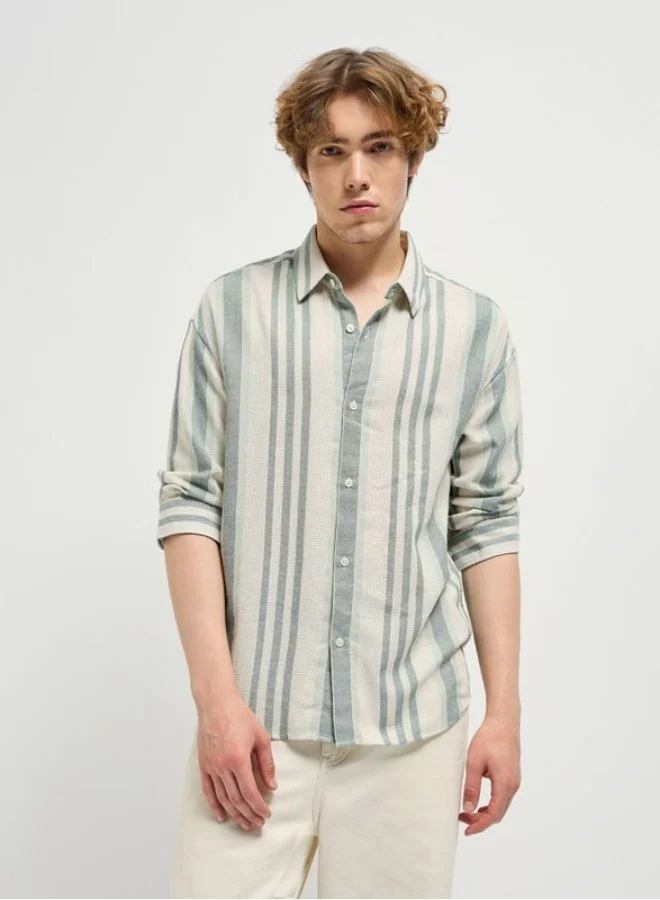 THE BEAR HOUSE Men's Shirt for Casual and Formal Wear | Classic Button-Down Style for Office, Daily Use, Travel, Events & All-Season Outfits | Versatile & Stylish Wardrobe Essential for Every Occasion