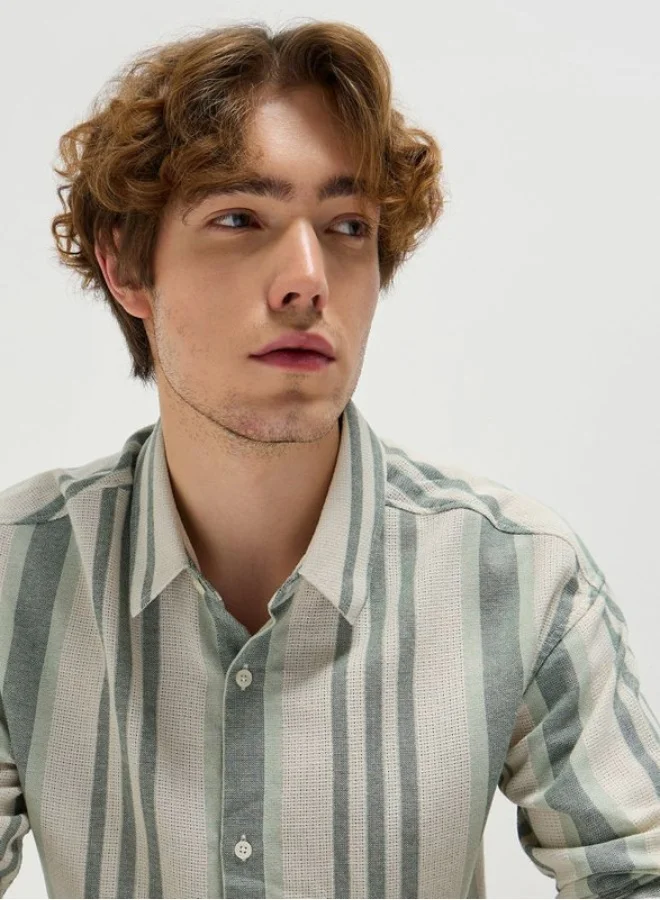 THE BEAR HOUSE Men's Shirt for Casual and Formal Wear | Classic Button-Down Style for Office, Daily Use, Travel, Events & All-Season Outfits | Versatile & Stylish Wardrobe Essential for Every Occasion