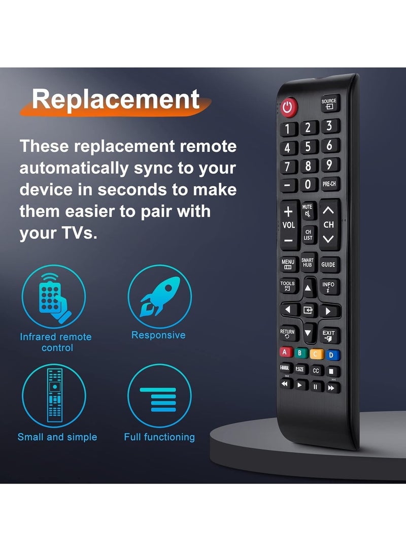 TIGER (Pack of 2) Universal TV Remotes, Replacement for Smart TVs – Compatible with LED, LCD, HDTV, QLED, SUHD, UHD, 4K, 3D TVs | No Setup Required | Long-Range Infrared | Fast Response & Durable Design | Ideal Spare Remote - Image 4