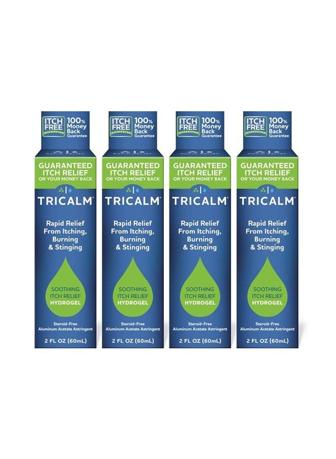TriCalm Soothing Itch Relief Hydrogel 2 oz, 4 Count - Image 1