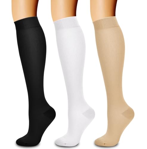 Laite Hebe 3 Pack Compression Sock-Compression Sock For Women and Men Circulation -Best for Running,Athletic Sports - Image 1