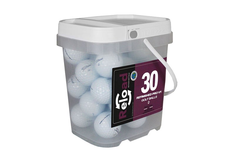 Titleist Reload Recycled Golf Balls Pro v1 Golf Balls (30 Pack), White, one Size