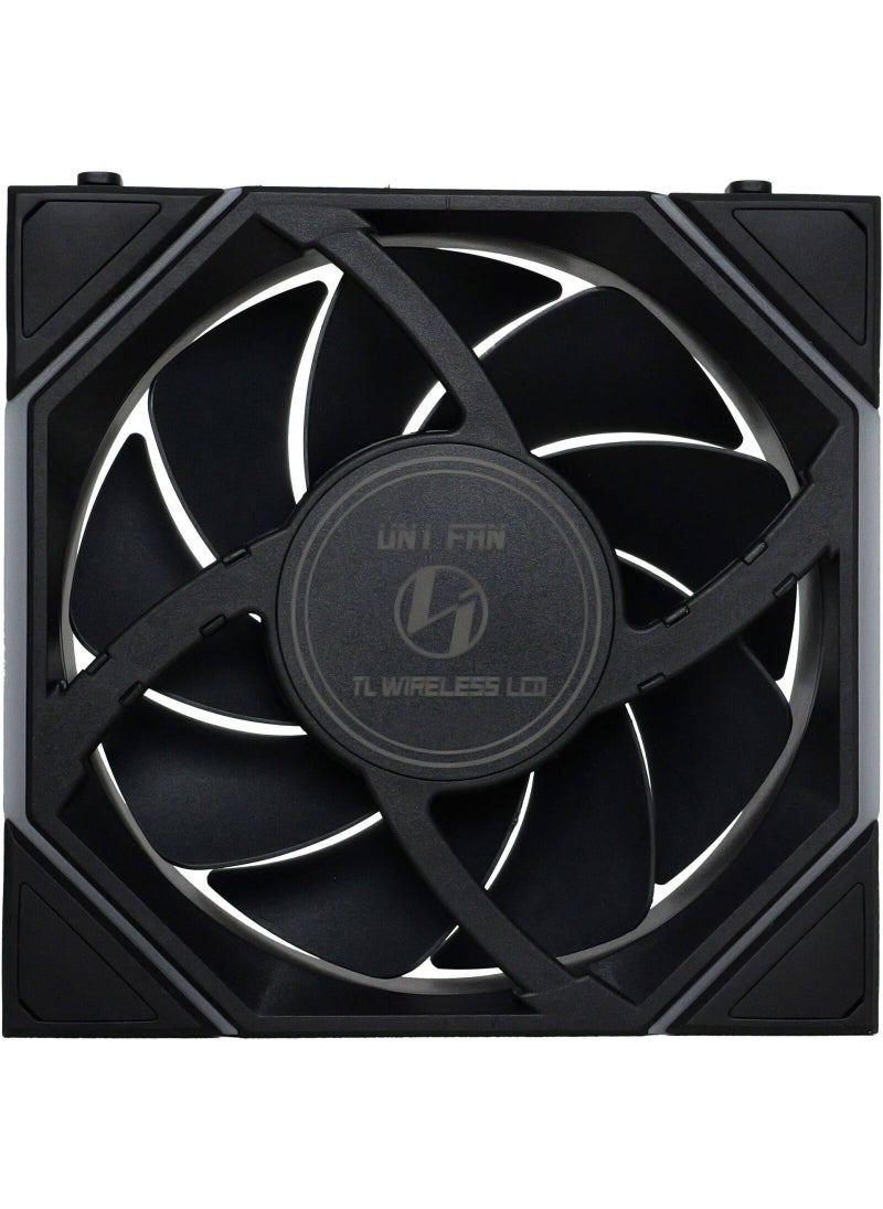 LIAN LI UNI FAN TL120 LCD Wireless Case Fan, 120mm Fan Size, 1900 RPM Fan Speed, 62 CFM Fan Airflow, Fluid Dynamic Bearing Type, PBT & PA66 Material, Pack of 3, Black | 12TLLCD1W3B  - Image 5