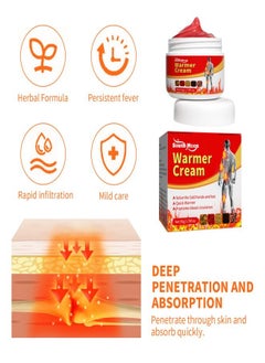 SOUTH MOON Warmer Cream，Fever Gel for Hands and Feet，Numbness in Limbs Warm Apply Fever Cream，Shoulder and Neck Muscle Hand and Foot Cold Numbness Care，Nerve Pain and Neuropathy Relief  - Image 2