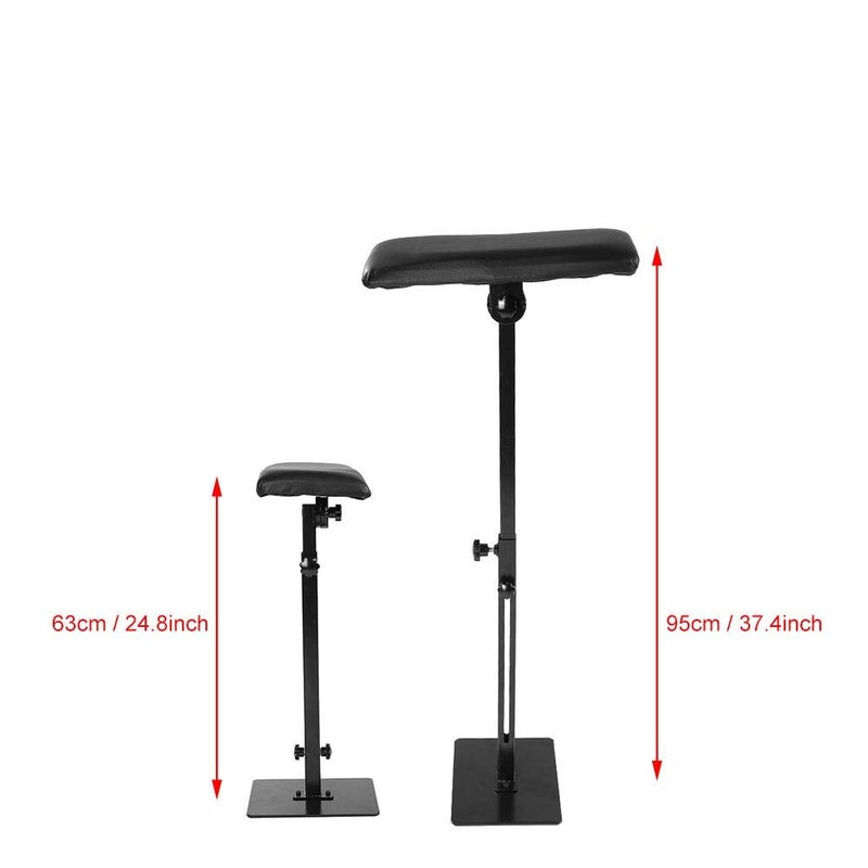 woobles Professional Tattoo Armrest, Adjustable Height Leg Rest Stand Arm Bar Pad Tattoo Beauty Tools Tattoo Hand Bracket - Image 3