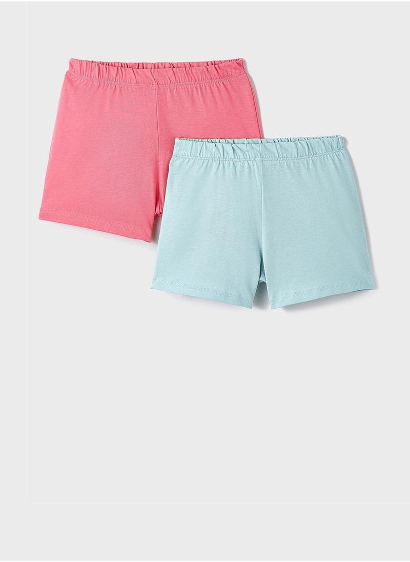 JUNE Kids 2 Pack Essential Shorts - Image 1