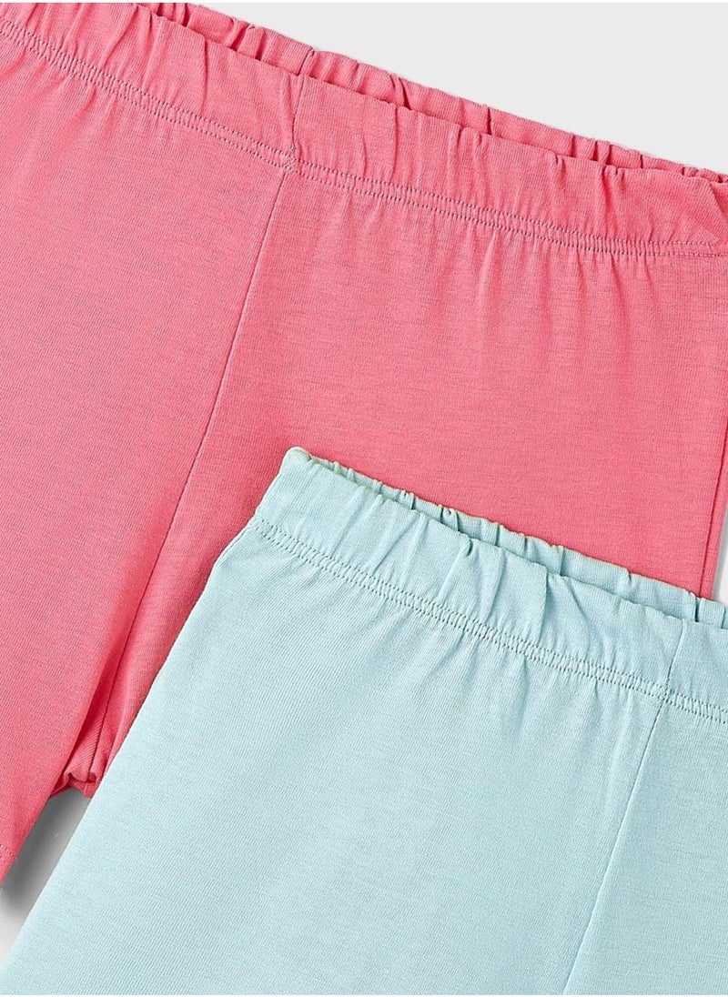 JUNE Kids 2 Pack Essential Shorts - Image 3