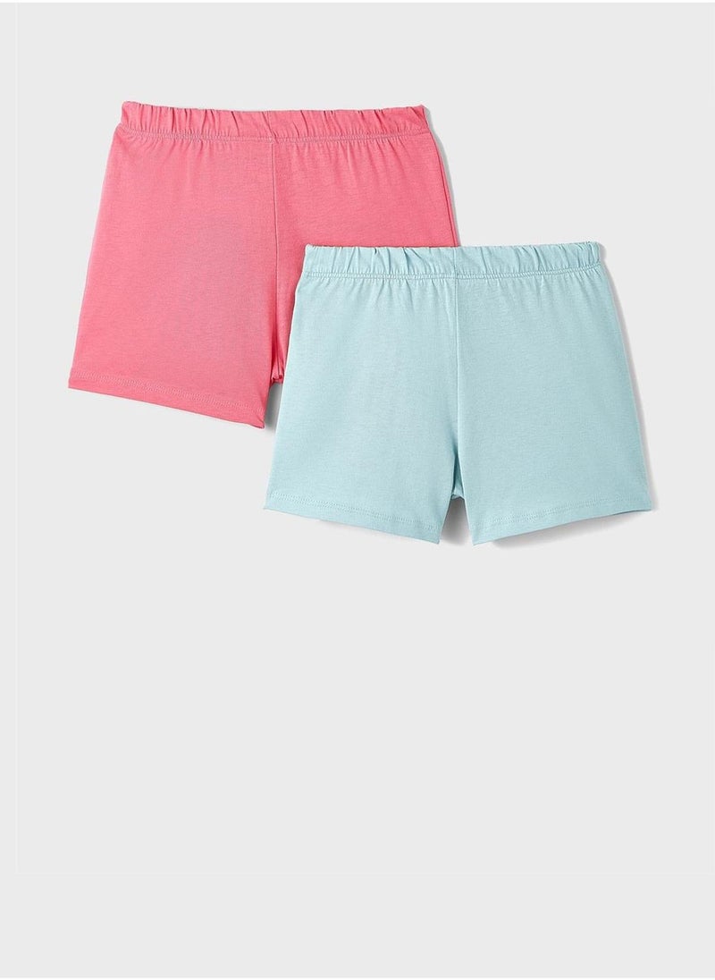 JUNE Kids 2 Pack Essential Shorts - Image 2