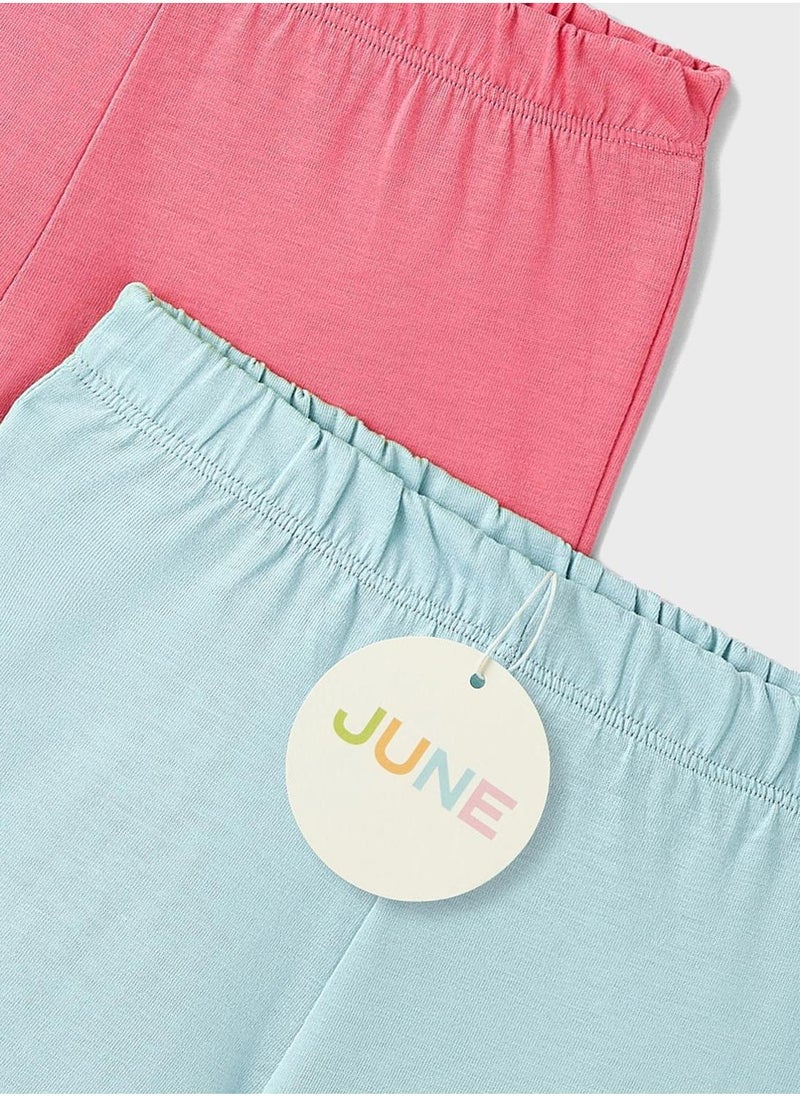 JUNE Kids 2 Pack Essential Shorts - Image 4