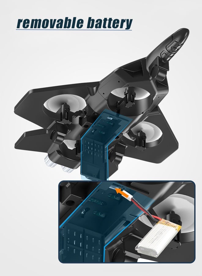 HALAMODO Foam Remote Control Airplane - RC Fighter Jet with LED Lights for Kids & Adults, 360° Flip Stunt Roll Capabilities, Lightweight Crash-Resistant RC Plane Toy - Ideal Birthday Gift for Boys, Beginners & Hobbyists - Image 3