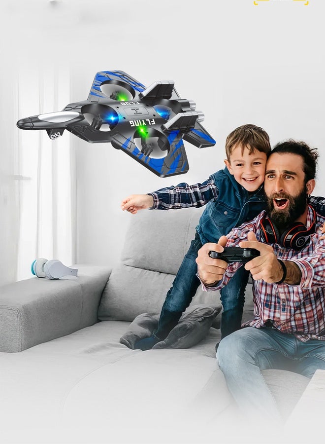 HALAMODO Foam Remote Control Airplane - RC Fighter Jet with LED Lights for Kids & Adults, 360° Flip Stunt Roll Capabilities, Lightweight Crash-Resistant RC Plane Toy - Ideal Birthday Gift for Boys, Beginners & Hobbyists - Image 4