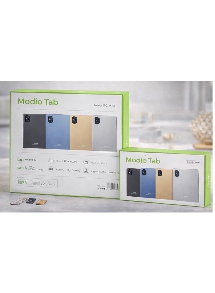 MODIO TAB تاب موديو M42 بحجم 10.1 بوصة مع لوحة مفاتيح وفأرة، شريحتين، 4G LTE، 8GB RAM، 256GB تخزين، شاشة HD - Image 4