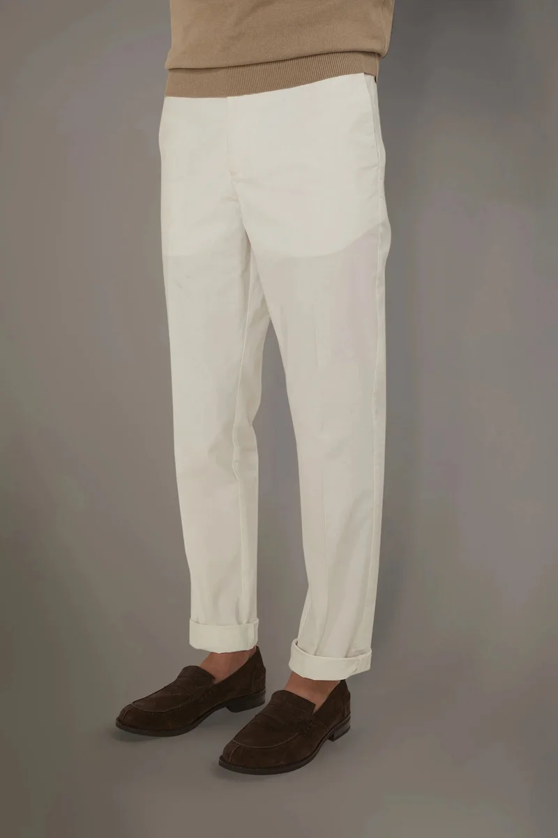 Doppelganger  Classic chino trousers - Cream for Men | Best Price UAE