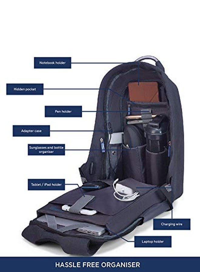 Carriall VASCO Smart Laptop Backpack (Multicolour) | For College, Office & Travel | Bluetooth Connectivity, USB Charging port, Anti-Cut, Anti Theft & Water resistant | Laptop Bag for Men & Women - Image 5