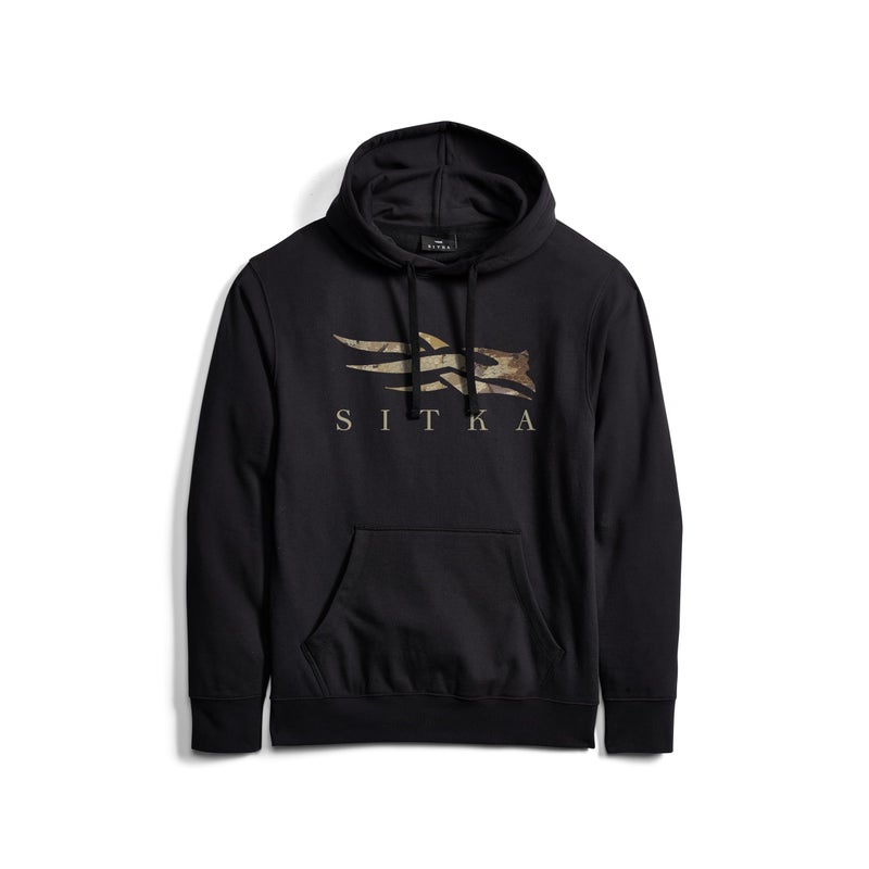 SITKA Icon Optifade Pullover Hoodie - Everyday Mens Sweatshirt, Black Marsh, 2XL - Image 1