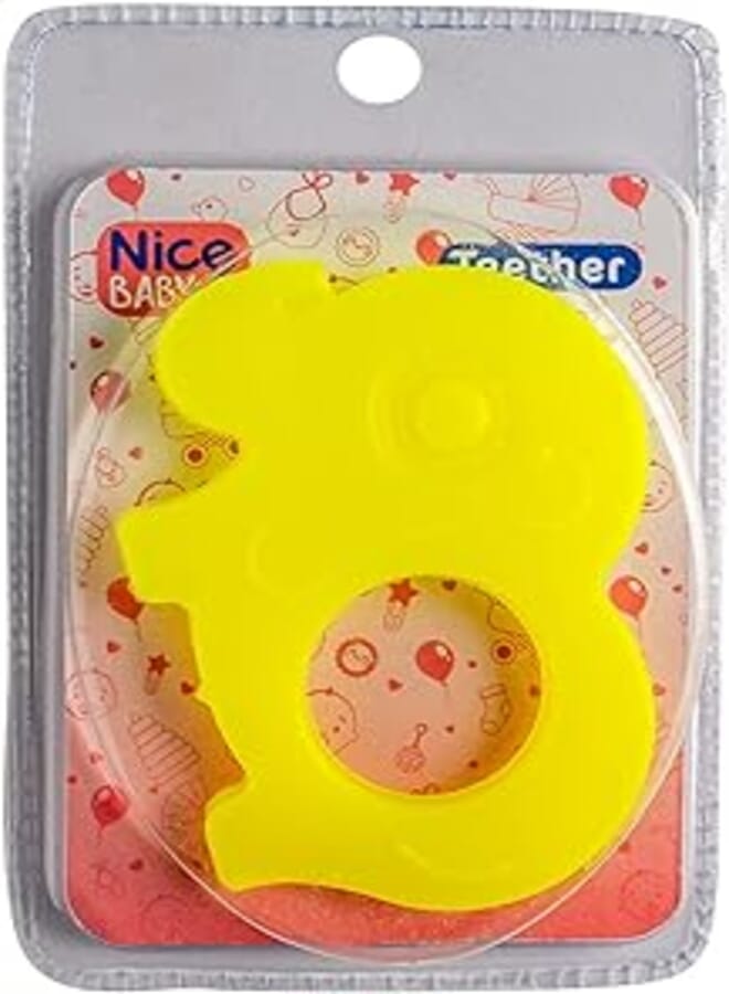 Nice Baby Teether Elephant - Yellow