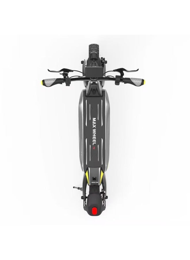 Crony T2 1500W E-Scooter for Adults, 70KM/H Max Speed, 45-55KM Range, 10" Tires, 48V18A Battery, Dual Suspension, Front and Rear Disc Brakes, Aluminum Frame, Brushless Motor High-Speed Teens Electric Scooter , All-Terrain Off-Road Tubeless Tires, Mobile App-Connected Smart Commuter Scooter, Foldable Heavy Duty Urban Mobility E-Bike for City and Adventure Riders - Image 3