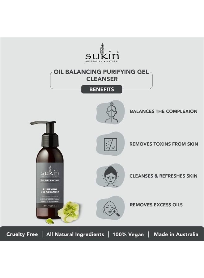 Sukin غسول جل الفحم المتوازن بالزيت من SUKIN، 125 مل - Image 3