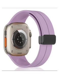 Apple Watch strap with magnetic closure  size 45  purple color