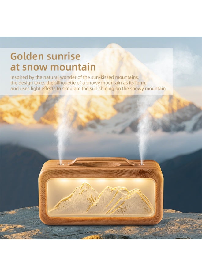 غوغا مرطب هواء محمول بإضاءة ليلية، جهاز ترطيب الهواء وتنقية الجو بفوهتين، هادئ بسعة 600 مل، يعمل لمدة 18 ساعة، مرطب الجو وملطف هواء مثالي لغرف النوم والمكاتب والنباتات - Image 1