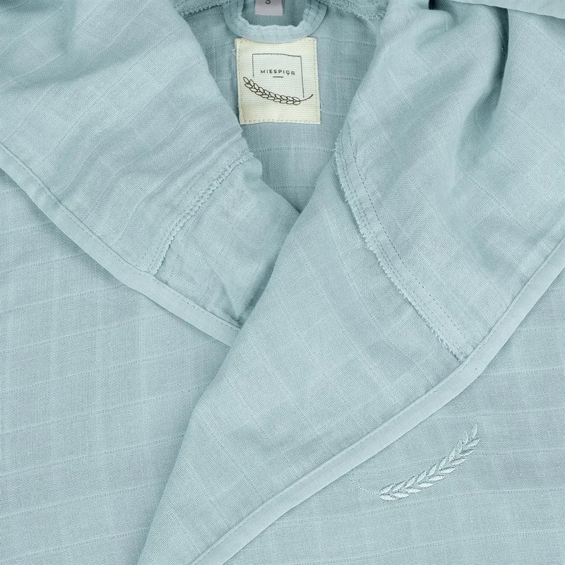 ميسبيغا Virgo Embroidered Muslin Bathrobe Turquoise