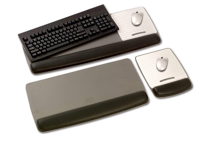 3M Gel Wrist Rest for Keyboard and Mouse with Tilt-Adjustable Platform, Precise Mouse Pad, 25.5 in x 10.6 in, Black (WR422LE) - Image 2