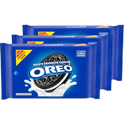 OREO Chocolate Sandwich Cookies, Family Size, Christmas Cookies, 3 Packs - Image 1
