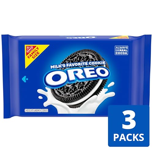 OREO Chocolate Sandwich Cookies, Family Size, Christmas Cookies, 3 Packs - Image 2
