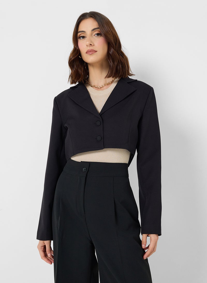 ELLA Cropped Blazer  - Image 1