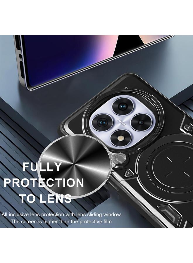 S-TOP Case For Redmi Note 14 Pro 4G CD Texture Sliding Camshield Magnetic Holder Phone Case - Image 5