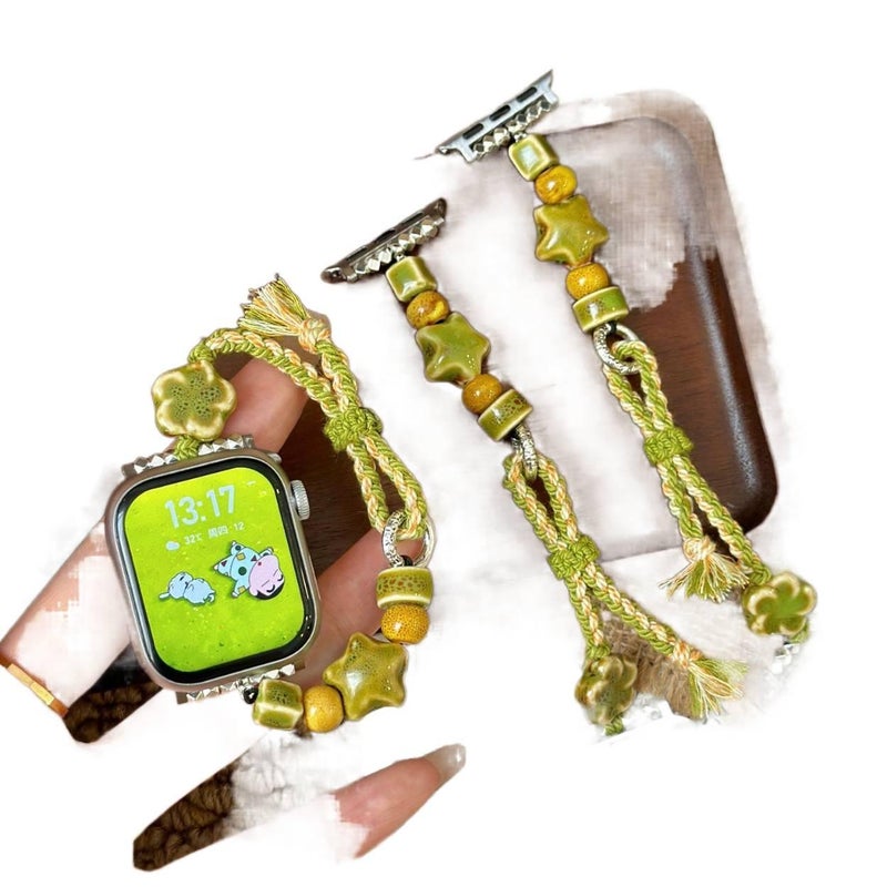 Adjustable Smartwatch Band Compatible with Apple Watch Ultra with Fit Replacement Strap for Daily Wear in Black - Image 2