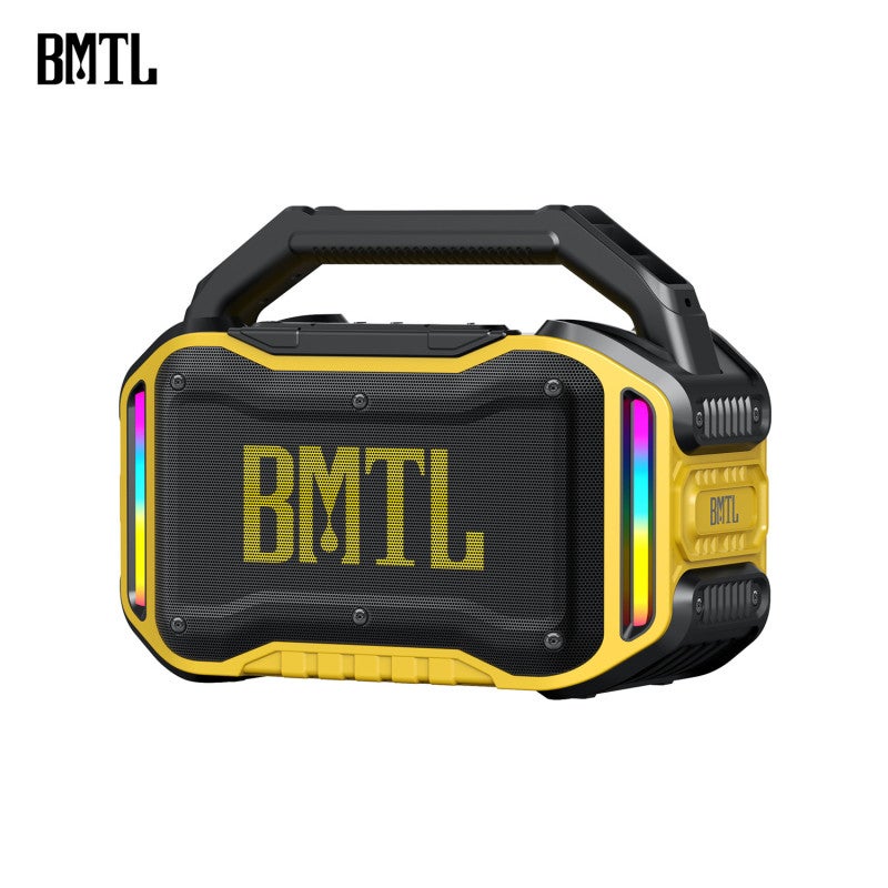 Portable Outdoor Bluetooth Speaker: 80W Peak Power Subwoofer With Deep Bass - 20-Hour Battery Life IPX6 Waterproof Shock-Resistant Design - 6 Dynamic Lighting Modes For Outdoor Parties Poolside Rugged - Image 2