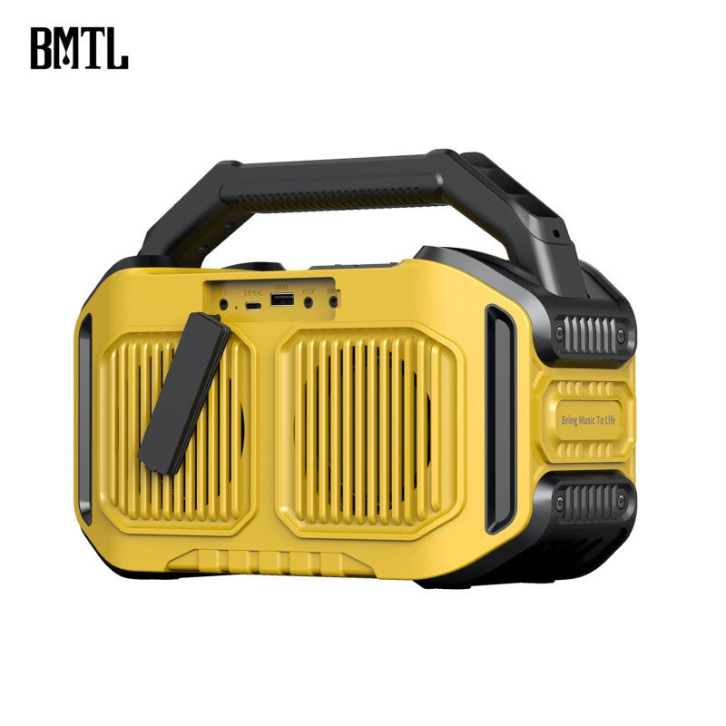 Portable Outdoor Bluetooth Speaker: 80W Peak Power Subwoofer With Deep Bass - 20-Hour Battery Life IPX6 Waterproof Shock-Resistant Design - 6 Dynamic Lighting Modes For Outdoor Parties Poolside Rugged - Image 3