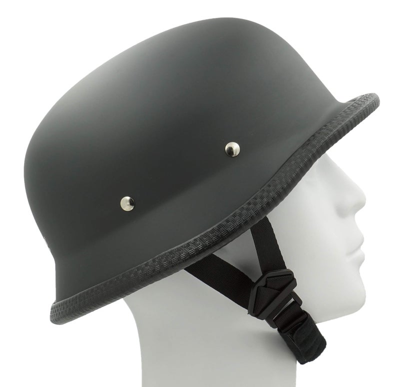 Hot Rides Classic Costume Carnival Skate Scooter Skull Cap Novelty German OSFM Flat Black - Image 5