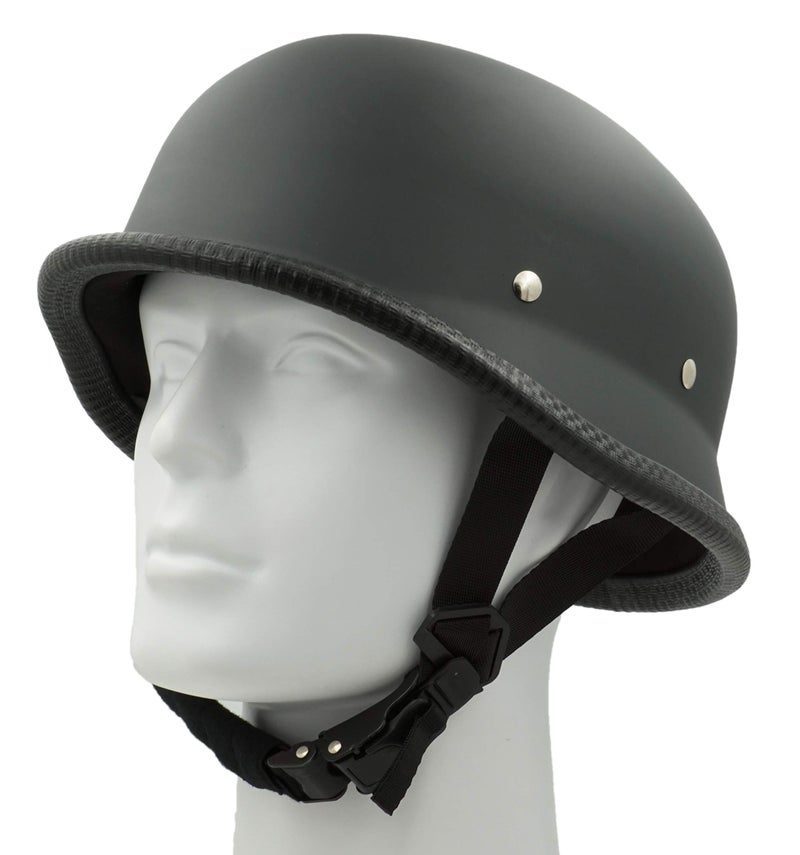 Hot Rides Classic Costume Carnival Skate Scooter Skull Cap Novelty German OSFM Flat Black - Image 1