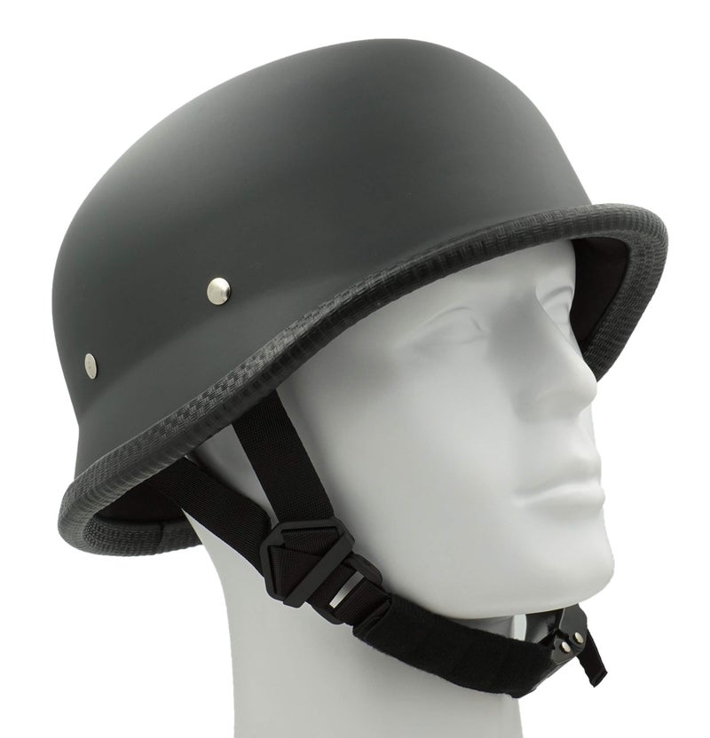 Hot Rides Classic Costume Carnival Skate Scooter Skull Cap Novelty German OSFM Flat Black - Image 4