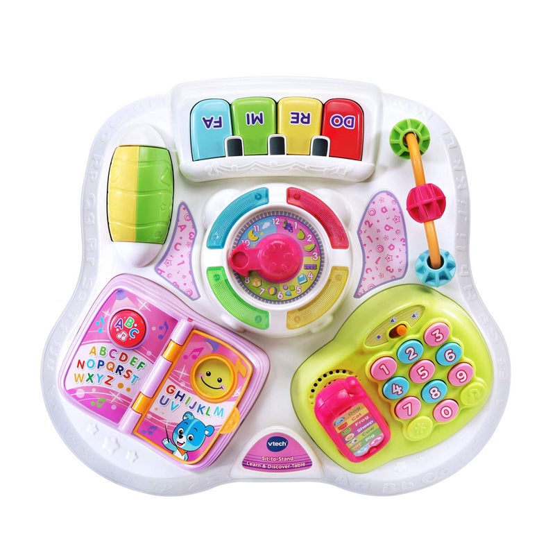 vtech طاولة التعلم والاكتشاف القابلة للوقوف من VTech، وردي - Image 3