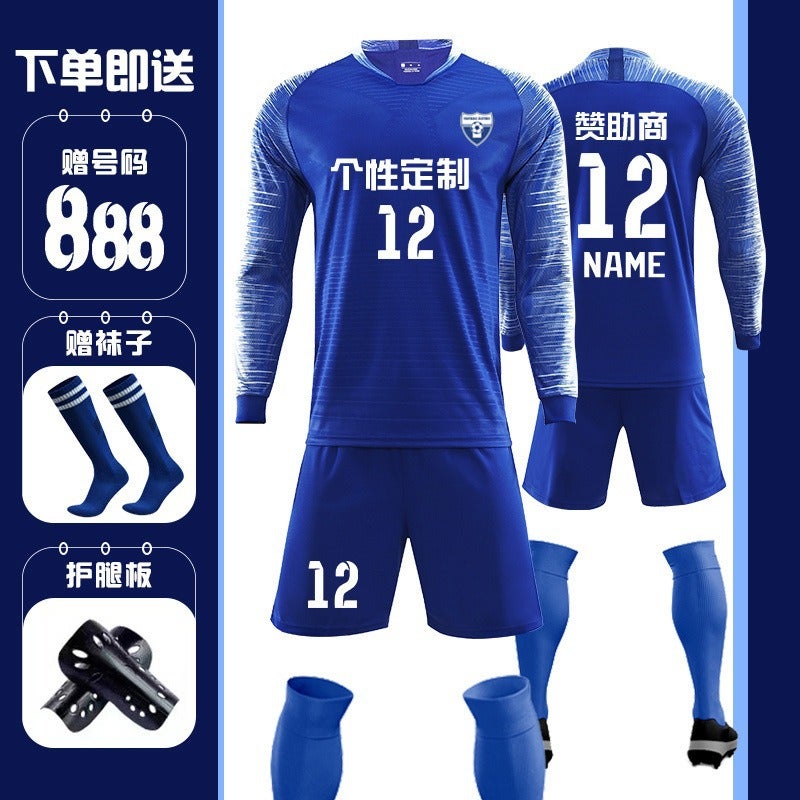 Football Clothing Long Sleeve Suit Men'S Professional Competition Training Jersey Quick-Drying Breathable Sportswear Children Adult - Image 3