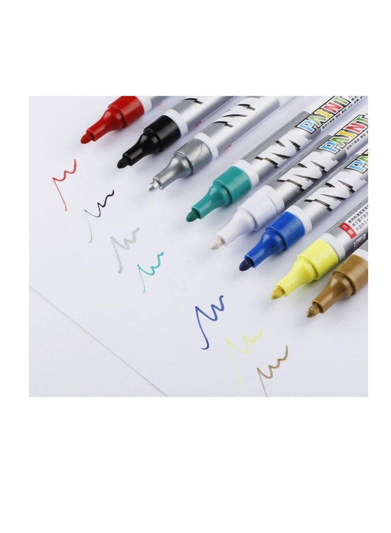 M&G Chenguang thin rod Paint Marker Pen Waterproof Oily - No:AOMY8503 - Red - 1pcs - Image 4