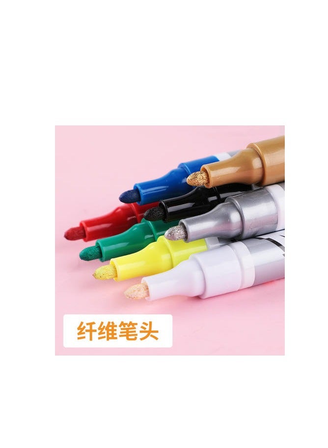 M&G Chenguang thin rod Paint Marker Pen Waterproof Oily - No:AOMY8503 - Red - 1pcs - Image 5