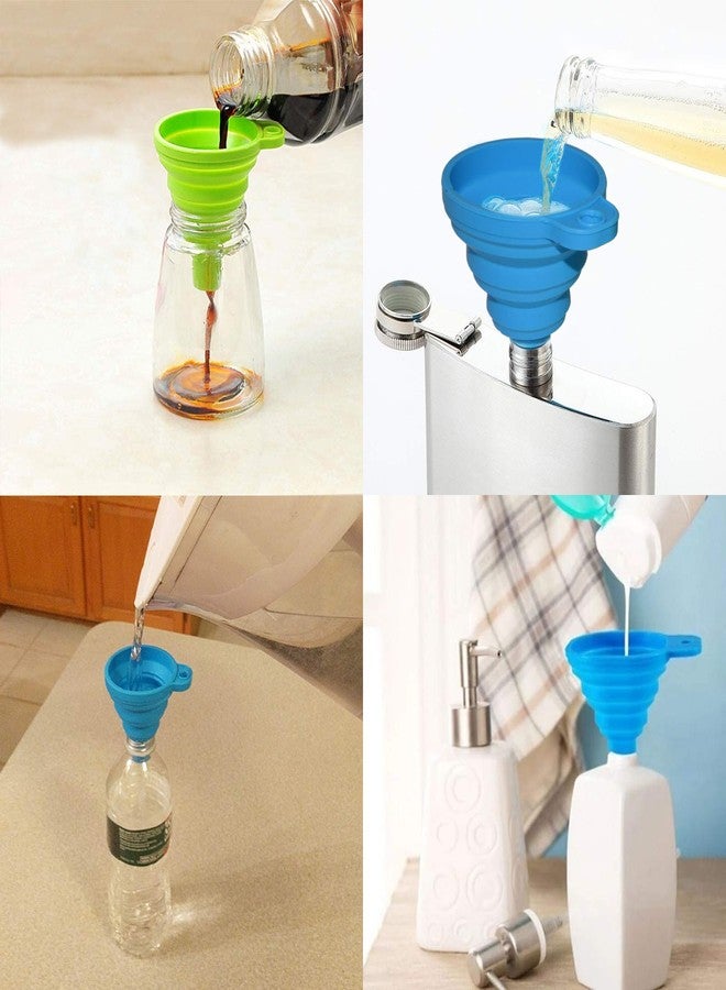 EX ELECTRONIX EXPRESS 4 Pack Collapsible Silicone Funnels - Reusable, for Refilling Water Bottles, Soap Dispensers, Liquids by EX ELECTRONIX EXPRESS - Image 2