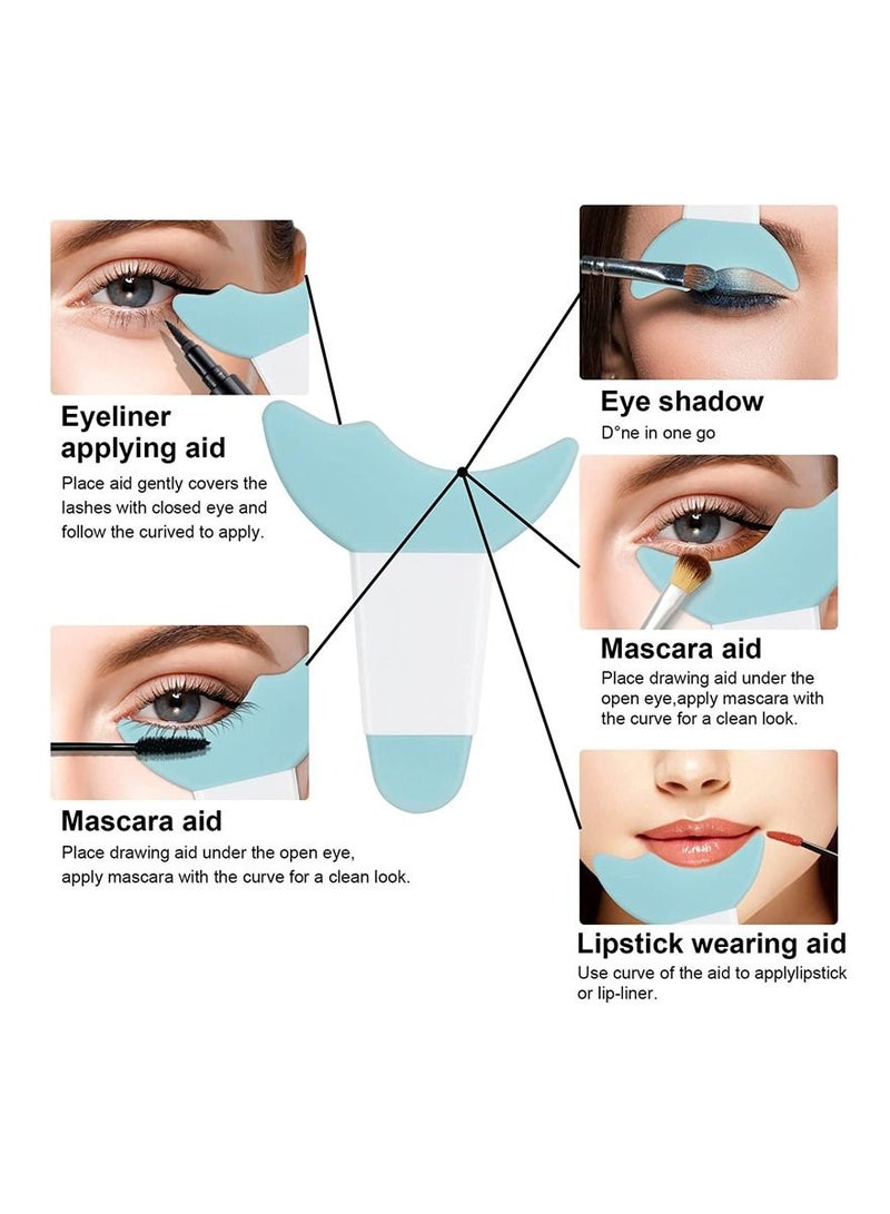 3 Pack Eyeliner Stencils, Silicone Eyeliner Aid Tool Eyeliner Guide Tool Mascara Shield Applicator Eye Makeup Stencils for Eyeliner EyelashesEyeshado - Image 4