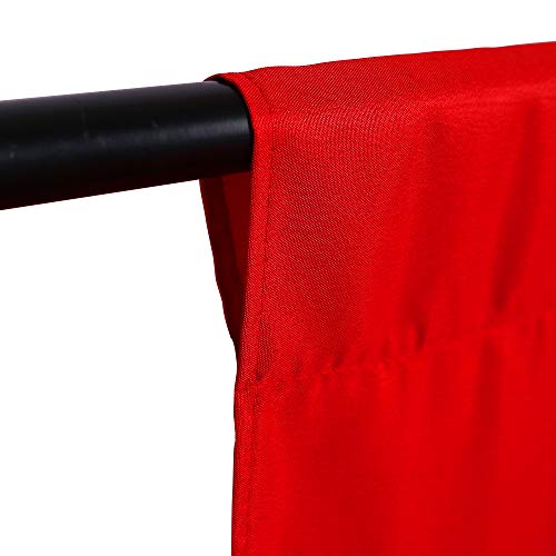 GFCC 8FTX10FT Red Backdrop Background for Photography Photo Booth Backdrop for Photoshoot Background Screen Video Recording Parties Curtain - Image 2
