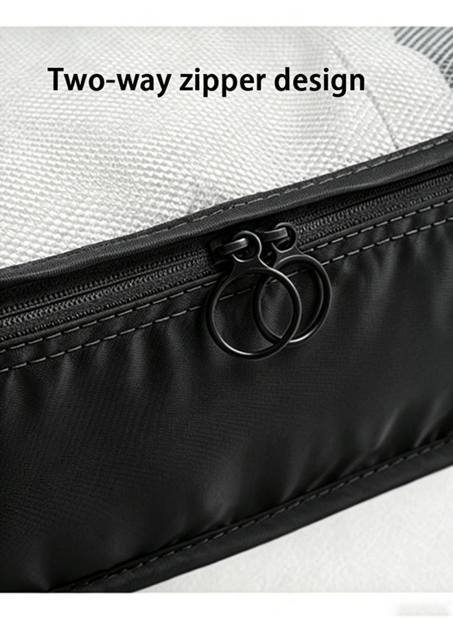 Hanayo 10 PCS Luggage Organizing Set, Waterproof Travel Storage Bags, Travel Luggage Organizer Bags, Travel Packing Set, Large Capacity Storage Bags, Luggage Divider Bags (Black) - Image 4