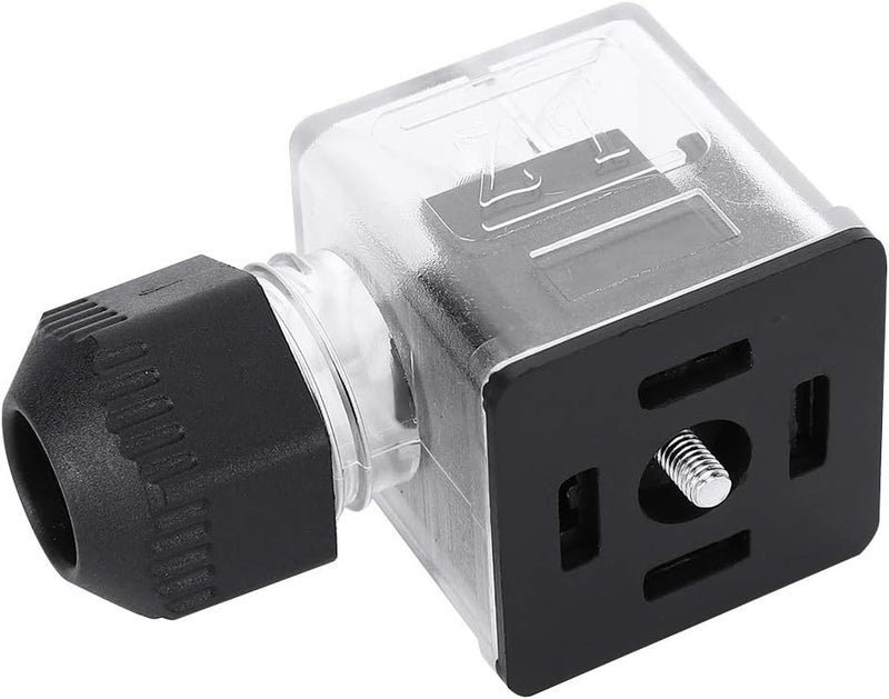 Transparent Indicator Solenoid Valve Plug Fastening Component 5PCS DC 12V - Image 1