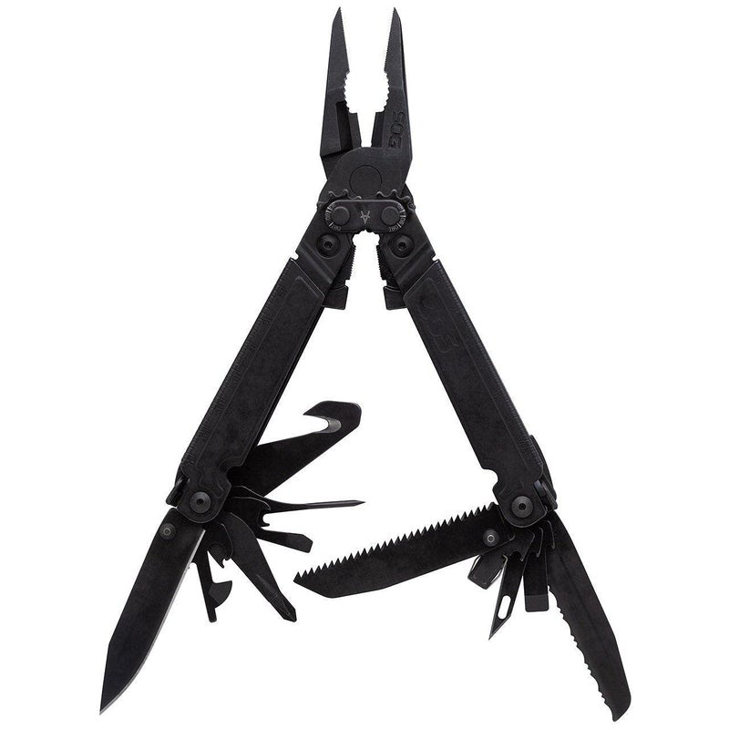 SOG أداة متعددة الاستخدامات SOG PowerAccess Assist بحجم كامل للاستخدام اليومي | فتح بمساعدة يد واحدة | 21 أداة، أسود - Image 1