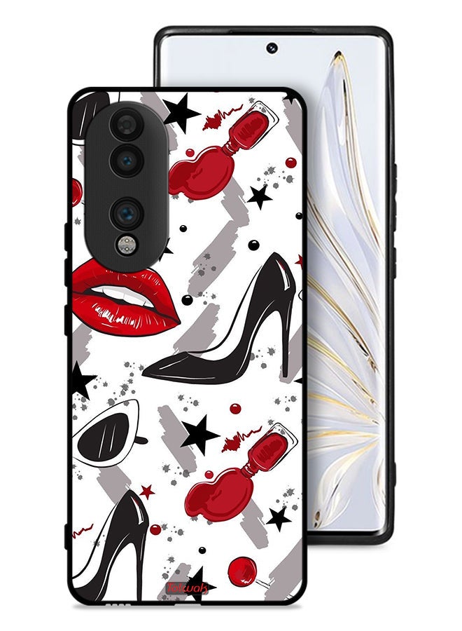 Tolwak Honor 70 Protective Case Cover Lipstick And Shoes Art - Image 1