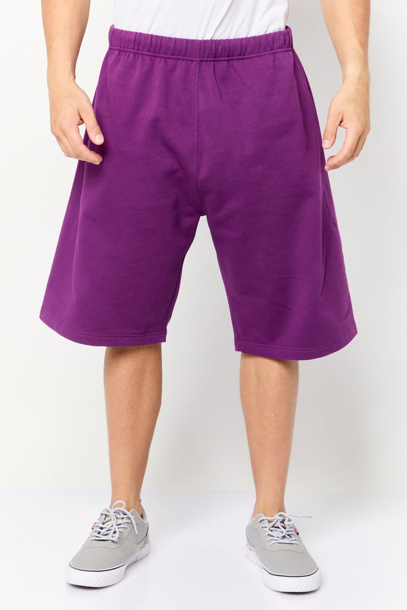 Kenzo Men Plain Basic Shorts, Purple - Image 1